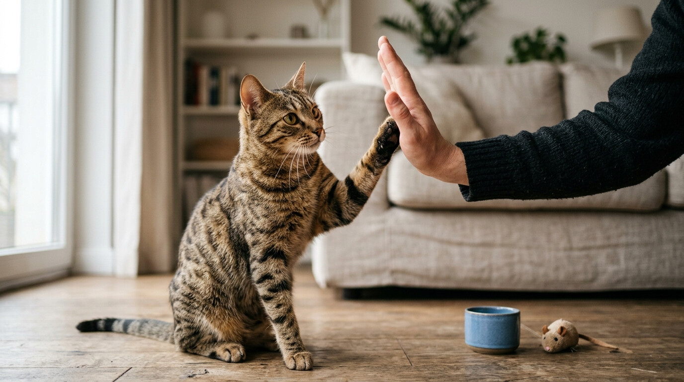 آموزش گام‌به‌گام «بزن قدش» به گربه
